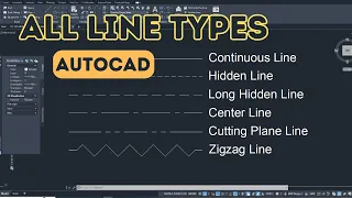 How to Draw Hidden Lines, Center Lines, and Dotted Lines, in AutoCAD | Solve Hidden Line Problems
