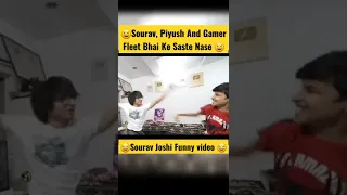 Sourav, Piyush And Gamer Fleet Bhai Ke Saste 😁 Nase 🤣 || @souravjoshivlogs7028