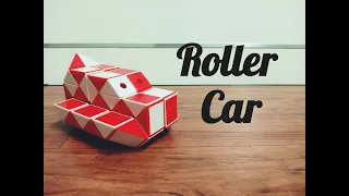 SNAKE CUBE: ROLLER CAR | CAR with Continuous tracks | Caterpillar Tracks Car | (48 Wedges)