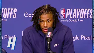 Ja Morant Talks GAME-WINNER vs Timberwolves, Postgame Interview | 2022 NBA Playoffs