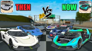 THEN VS NOW ! 🤯 || NEW UPDATE V6.61.0 || Extreme Car Driving Simulator