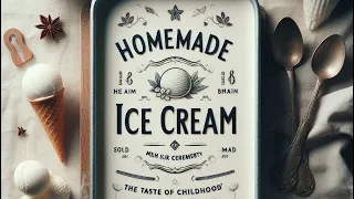 Homemade milk ice cream - the taste of childhood