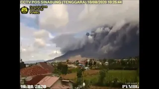 Volcano Sinabung Eruption - 10/08/2020