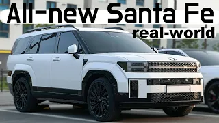 All-New 2024 Hyundai Santa Fe Spotted & First Look - the Black Ink edition