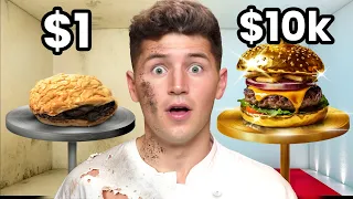 Trying A $1 vs $10,000 Burger