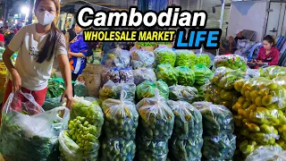 Unbelievable Vegetable Wholesale Market in Phnom Penh | 4K UHD