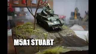 *Award Winning* Tamiya 1/35 M5A1 Stuart Diorama Build Pt 2 | Narrated