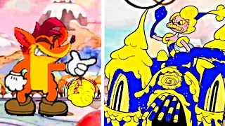 Cuphead - Crash Bandicoot VS Baroness von Bon Bon MOD {{No Damage A+ Grade}}