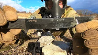 COLD STEEL RECON TANTO SK5 - DESTRUCTION TEST -UNTIL IT BREAKS- TIP TEST EXTREME -KNIFE TORTURE TEST