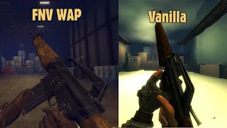 Fallout New Vegas: Wasteland Arsenal Project (Year One) vs Vanilla Weapons