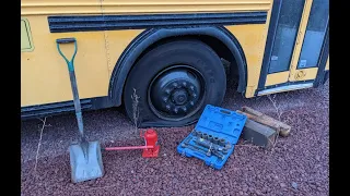 Tire self sufficiency - how to change a bus tire yourself, while out on the road.