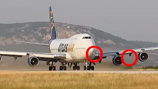 Bird Strike on Boeing 747 during take-off