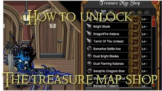 AQW How to open The treasure Map Shop