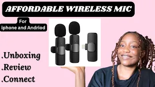 K9 Wireless Microphone REVIEW for Android and IPhone || How To Connect A Wireless Microphone