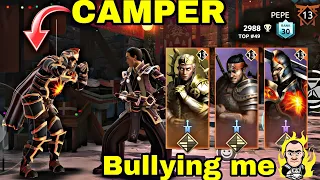 Toxic camper trolling me and got his lesson 🥱 | Shadow Fight 4 Arena #shadowfight4
