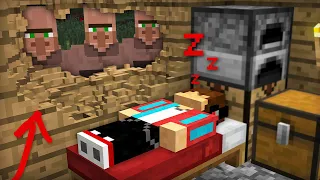 ЖИТЕЛИ ОГРАБИЛИ МОЙ ДОМ ПОКА Я СПАЛ В МАЙНКРАФТ | Компот Minecraft