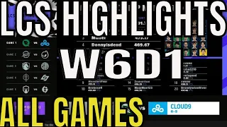 LCS Highlights ALL GAMES W6D1 Summer 2022 | Week 6 Day 1