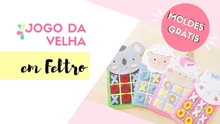 JOGO DA VELHA FELTRO -  BRINQUEDO DE FELTRO | JULIANA NEIVA