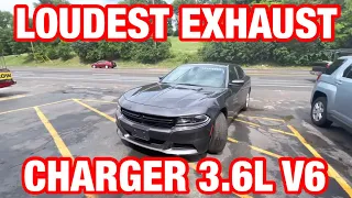 Top 5 LOUDEST EXHAUST Set Ups for Dodge Charger 3.6L V6!