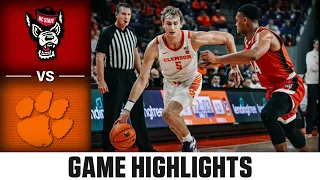 NC State vs. Clemson Men's Basketball Highlights (2022-23)