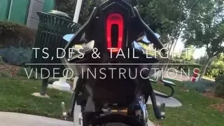 2015 Yamaha R1 R1M Installation Video for JL Designs Turn signals & tail light