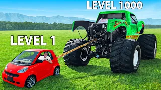 Level 1 Car vs Level 1000! - EXTREME Challenge