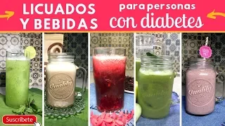 5 LICUADOS y BEBIDAS p/personas con DIABETES | Cocina de Addy