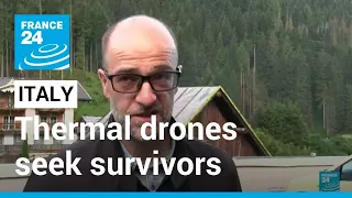 Thermal drones seek survivors after deadly Italy glacier collapse • FRANCE 24 English