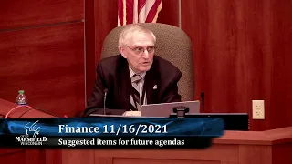 Finance, Budget and Personnel, 11-16-21