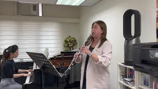 ABRSM Clarinet from 2022 Gr7 B2 Allegretto 1st movement from Sonata Op.167 by Saint Saens