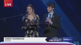 Officer Noah Shahnavaz's siblings honor the life of their brother