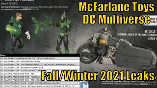 McFarlane DC Multiverse | Fall & Winter 2021 Leaks | White Knight Batcycle | Year Two | Azrael