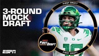 2024 NFL 3-Round Mock Draft: Highlight Picks 👀  First Draft 🏈