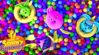 SUNNY BUNNIES - Colourful Swimming Pool | Season 7 COMPILATION | Cartoons for Children