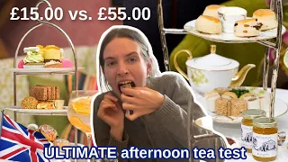 £15 vs  £55 afternoon tea, which is better?