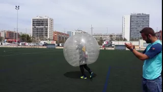 Bubble football in Barcelona