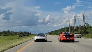 2018 Porsche 911 Turbo S 991.2 vs 2015 Mustang GT Coyote (FBO, Cams, E85, Weight reduction)