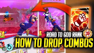 How to DROP COMBO PERFECTLY! RANKED PVP Guide! Road to GOD RANK!(Dragon Ball Legends)
