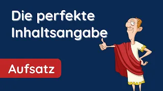 Inhaltsangabe ✅ Wie du eine super Note für deine Arbeit bekommst!