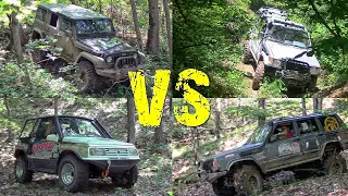Jeep Cherokee vs Mitsubishi Pajero vs Suzuki Vitara vs Jeep Wrangler