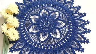 Thalposh Design/ Doily crochet pattern in hindi with English subtitles