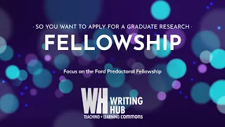 Graduate Workshop: The Ford Fellowship