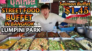 WORLD'S CHEAPEST STREET FOOD BUFFET🔥 Thai Street Food, Salmon Buffet, and more!!🇹🇭