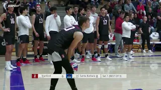 #9 Stanford vs UC Santa Barbara | NCAA Men Volleyball 01.12.2024