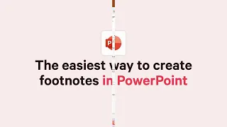 The easiest way to create footnotes in PowerPoint