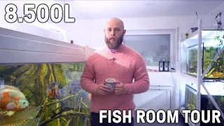 8.500 Liter Fish Room Tour | Ich zeige euch ALLE meine Fische! #monsterfish #cichlid #arowana