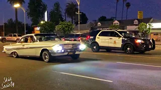 Cops vs Lowriders! Classic Car Cruise Shut Down by Police