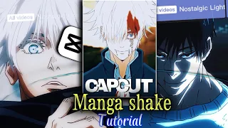 Capcut manga shake | Tutorial