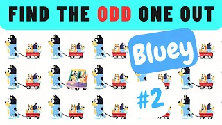 "Bluey" Find the ODD One Out Challenge Part 2 | Can You Spot the Different Picture or Imposter? 🔎