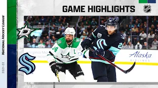 Stars @ Kraken 4/3 | NHL Highlights 2022